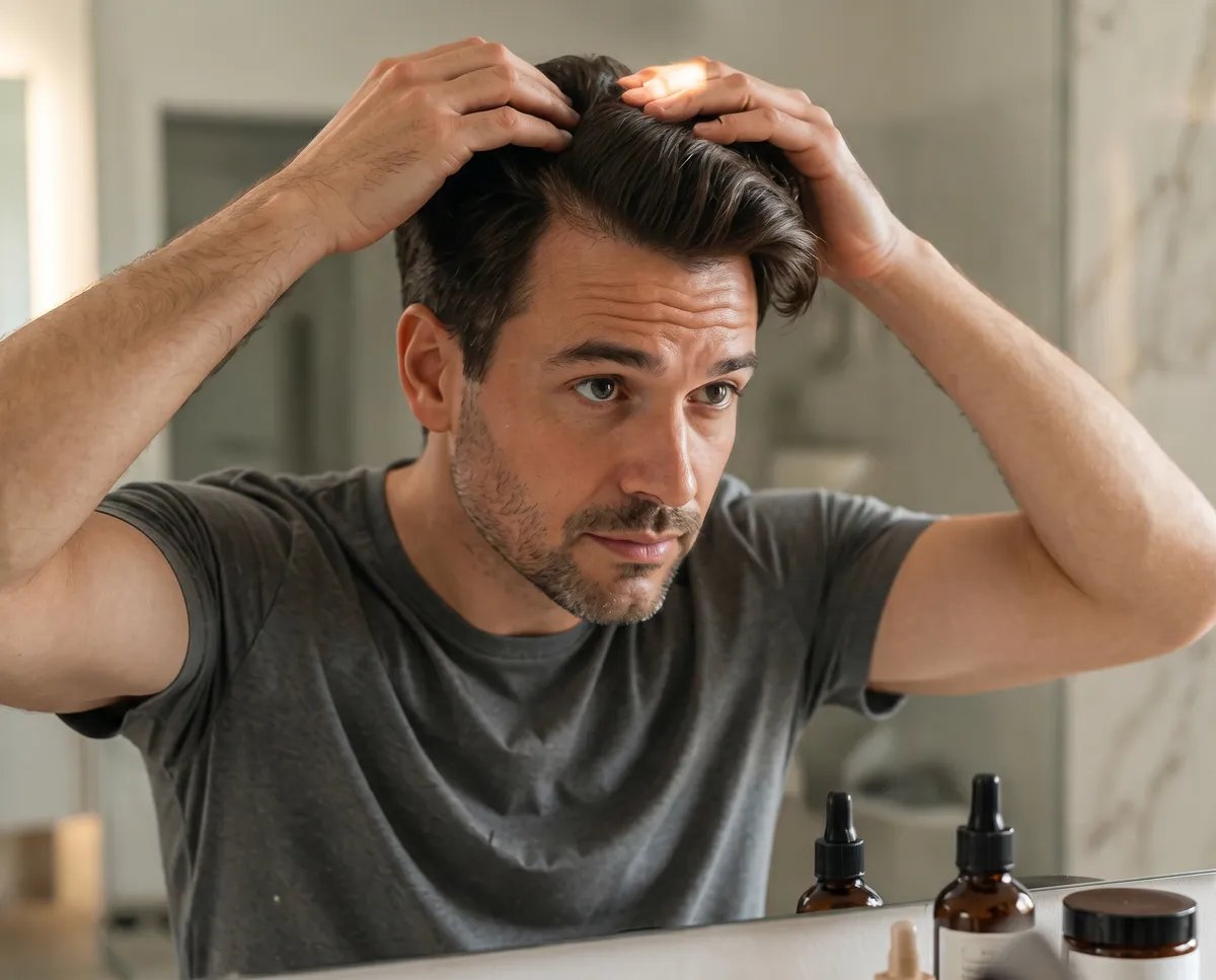 Man with healthy hair