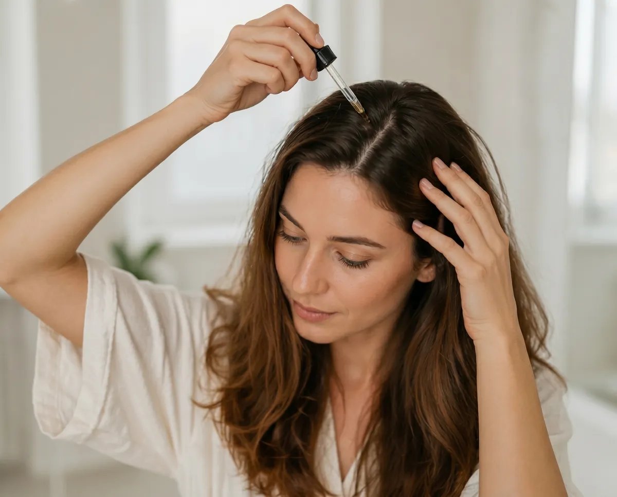 Woman with healthy hair